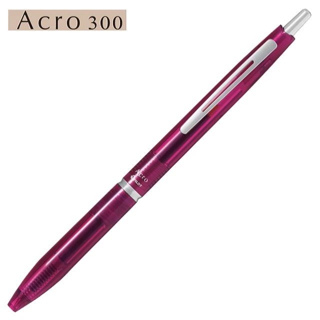 【PILOT百樂】BAC-30EF-CR  Acro300輕油筆(透明紅)