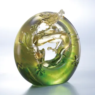 【tittot 琉園】龍騰運轉  龍 擺飾(送禮/琉璃/禮物/玻璃/水晶/藝術品/擺飾/禮贈/企業/)