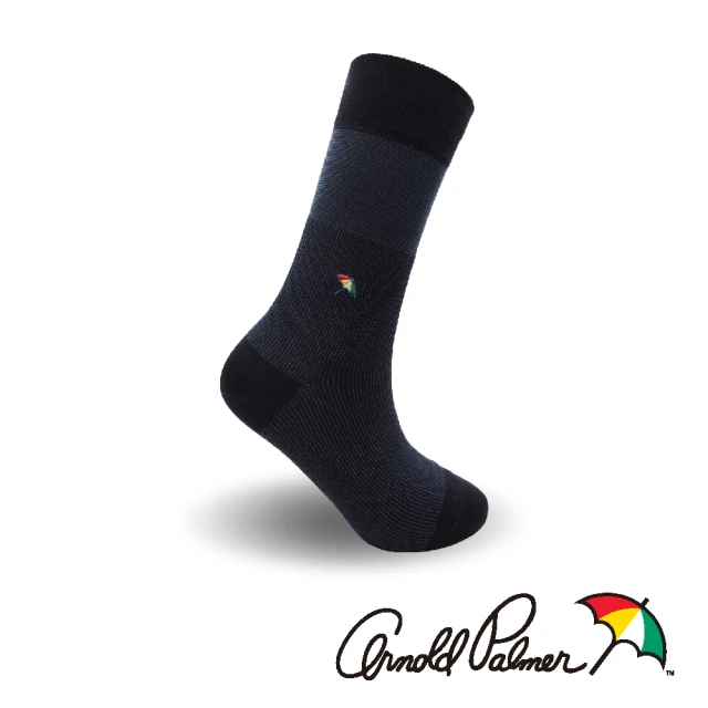 【Arnold Palmer】經典英倫絲光雙紗紳士襪-丈青(紳士襪/男襪/長襪)
