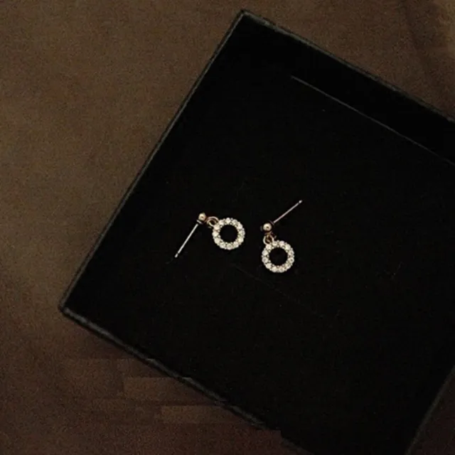 【Emi 艾迷】韓系 925銀針 唯美晨光細緻鋯石 耳環