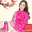 【Seoul Show首爾秀】樓蘭葉語 民族風純棉編織圍巾披肩(防寒保暖)