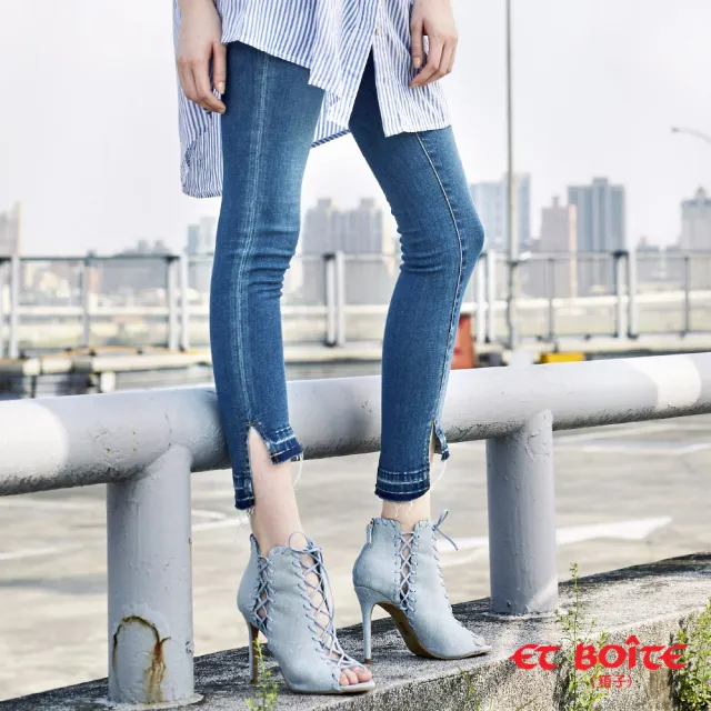 Pilcro Skinny Ankle-Slit Jeans