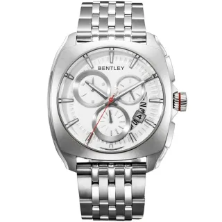 【Bentley 賓利】Solstice系列 黑暗紳士計時手錶(銀 BL1681-70000)