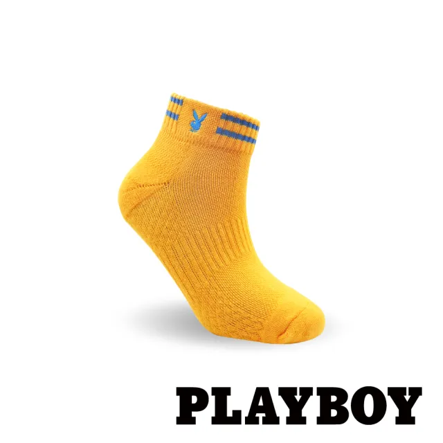 【PLAYBOY】時尚機能運動男襪-橙(運動襪/男襪/氣墊襪)