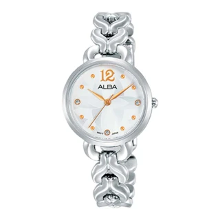 【ALBA】送禮首選 石英女錶 不鏽鋼錶帶 銀白(AH8439X1)