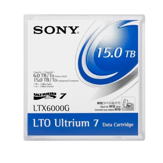 【SONY】LTO7 磁帶 一盒五卷-LTX6000G
