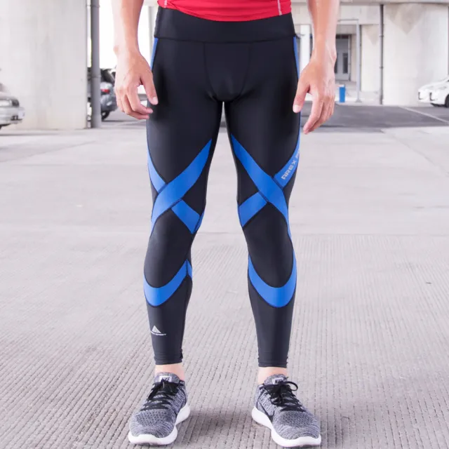 【AREXSPORT】男款強力包覆重壓縮褲(慢跑/馬拉松/健身/登山/極限運動/台灣製壓力褲)