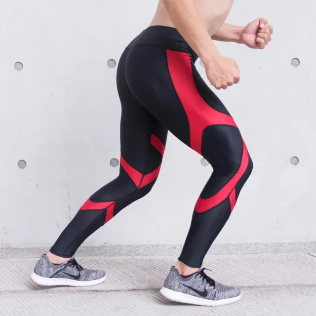 【AREXSPORT】男款強力包覆重壓縮褲(慢跑/馬拉松/健身/登山/極限運動/台灣製壓力褲)