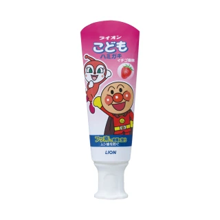 【LION 獅王】麵包超人牙膏-草莓(40g)