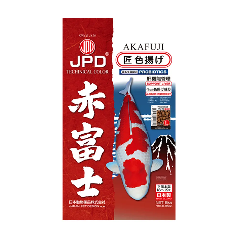 【JPD】日本高級錦鯉飼料-赤富士_強效色揚(10kg-L)