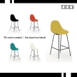 【YOI傢俱】義大利TOOU品牌 帕多瓦高腳椅75cm-黑色金屬腳 8色可選(YPM-155507)