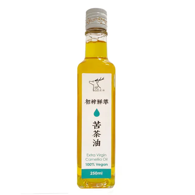 【悅生活】極鮮 嘉義梅山三道過濾冷壓苦茶油王 ω-9 83% 250ml/瓶 二入組(大果 小果 山茶花油 茶花籽油)