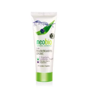 【麗柏有機 neobio】24h長效保濕水潤日夜霜 庫拉索蘆薈+巴西莓 50ml(有機認證 抗老 Q彈 緊緻毛孔 敏弱肌)