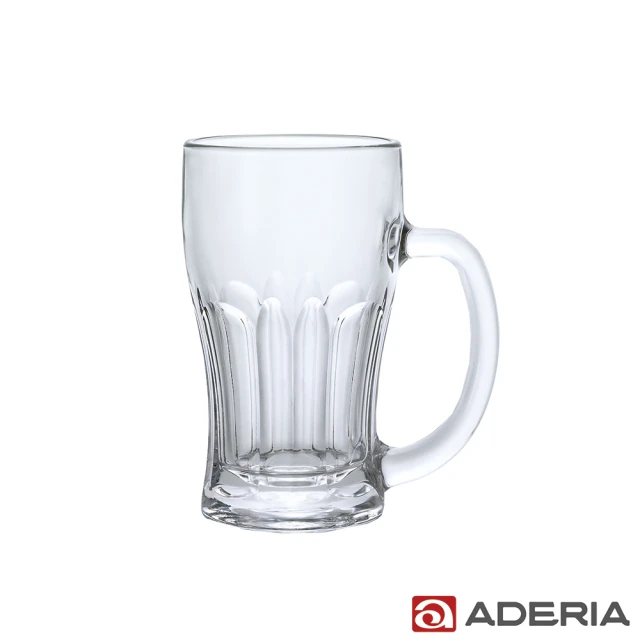 【ADERIA】日本進口玻璃啤酒杯380ml(淺酌款)