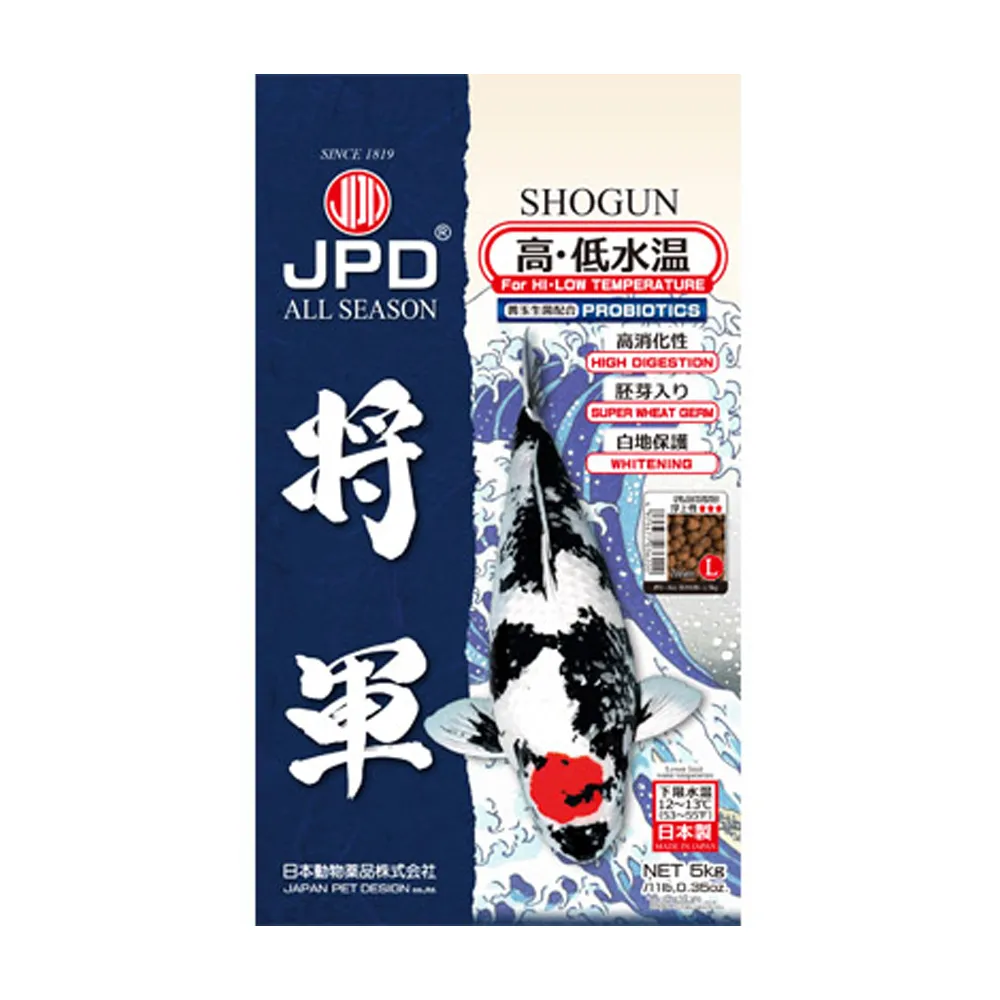 【JPD】日本高級錦鯉飼料-將軍_高低水溫(5kg-L)