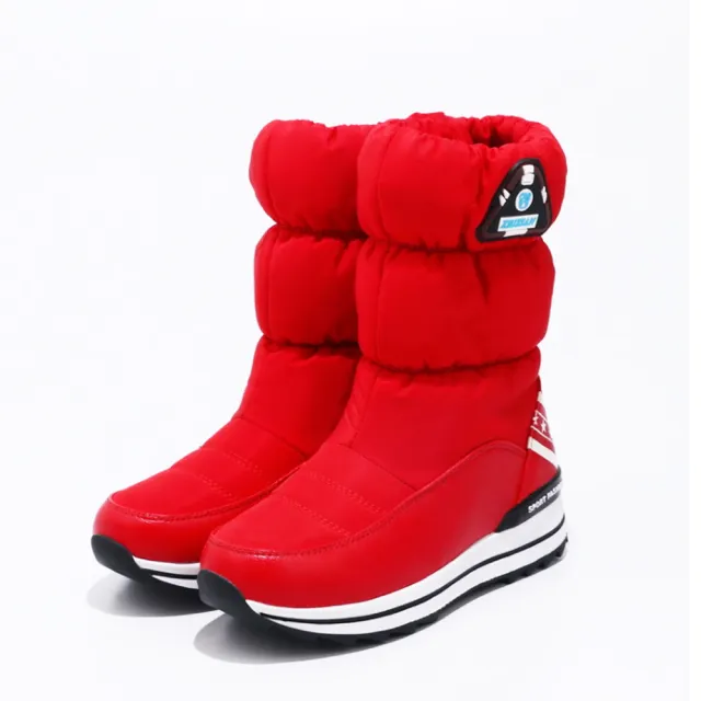【Taroko】秋冬韓國親子款保暖羽絨太空靴(黑色白色紅色3色可選)