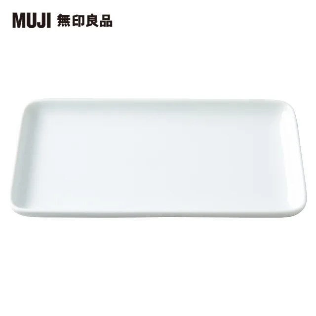 MUJI 無印良品】白磁長方盤約寬22.5x深12x高2.5cm - momo購物網- 好評