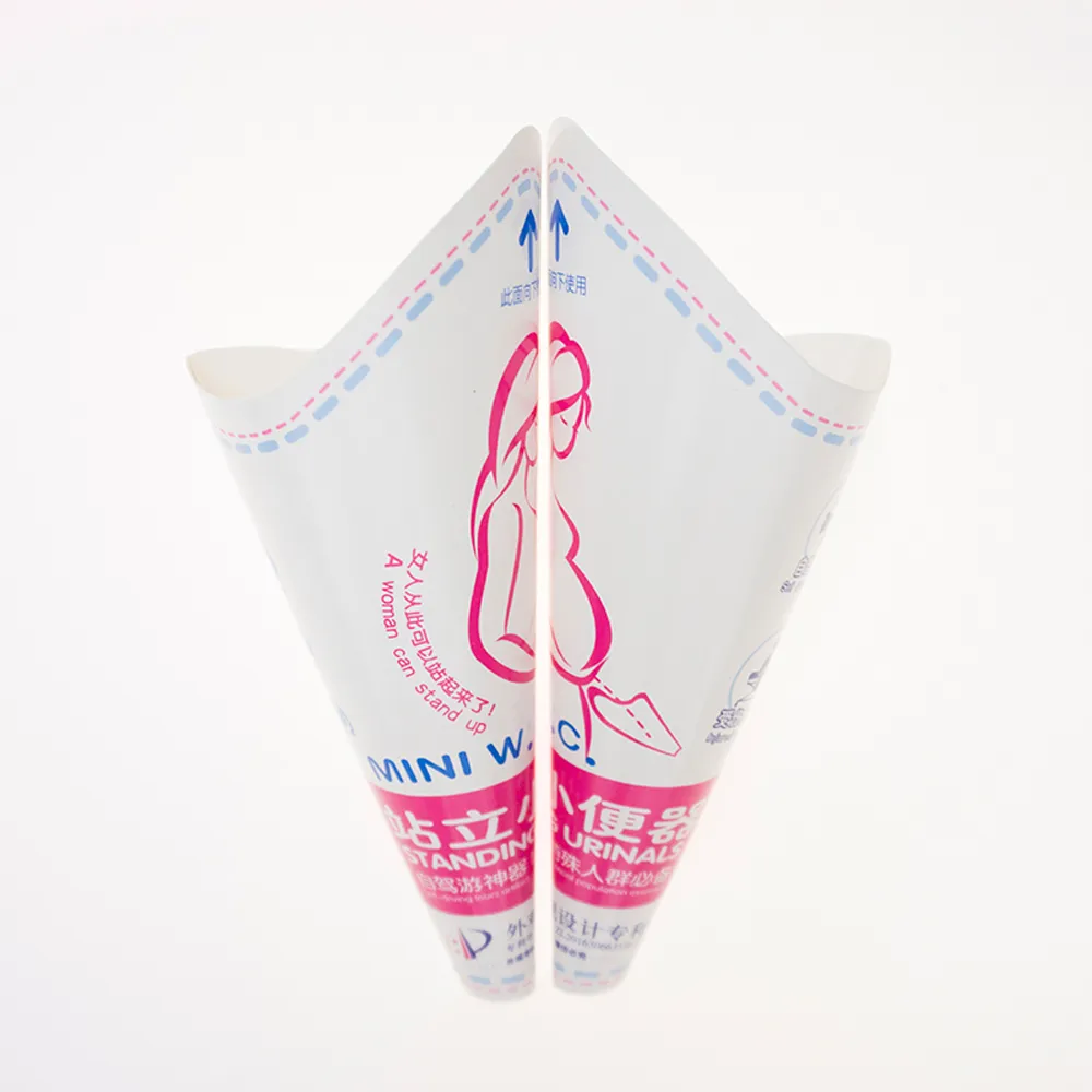 【kiret】孕婦 女性 站立 專用拋棄式小便器-超值20入(尿尿 尿急 尿袋 漏斗 尿斗 噓噓杯)
