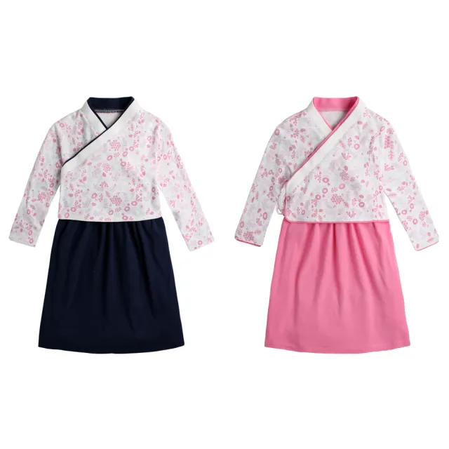 【Baby童衣】中國風假兩件復古造型連衣裙 82031(共2色)