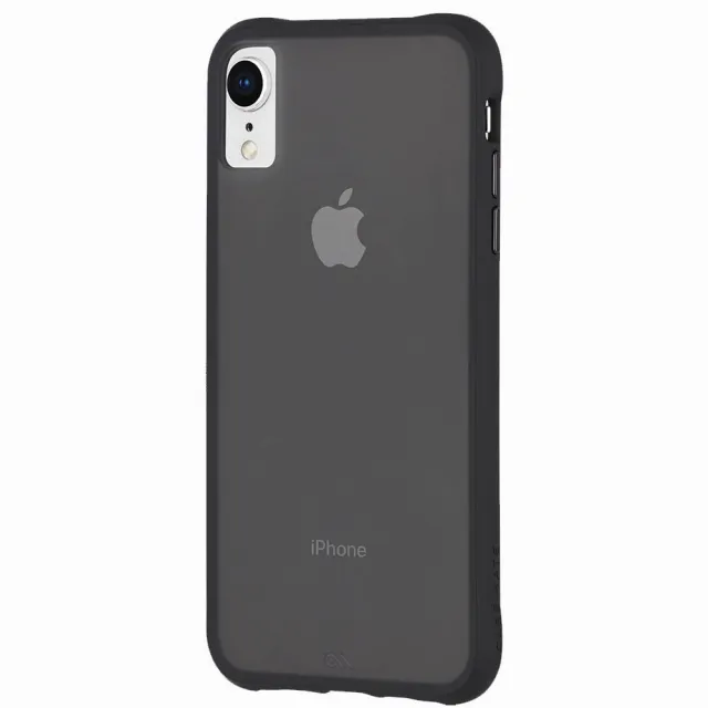 【美國 CASE-MATE】iPhone XR Tough Matte(強悍防摔手機殼 - 透黑 贈原廠玻璃保貼)