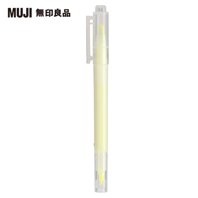 【MUJI 無印良品】附窗螢光筆/黃