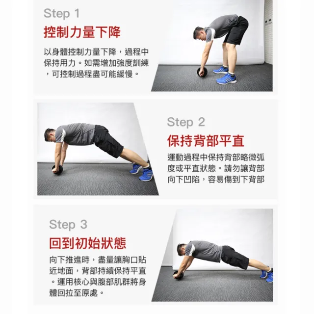 【adidas 愛迪達】健腹滾輪