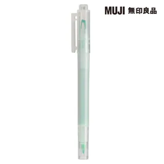 【MUJI 無印良品】附窗螢光筆/綠