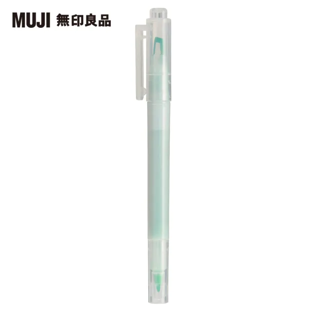 【MUJI 無印良品】附窗螢光筆/綠