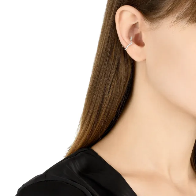 【點睛品】Ear Play 0.1克拉 星型鑽石開口式耳環(單只)
