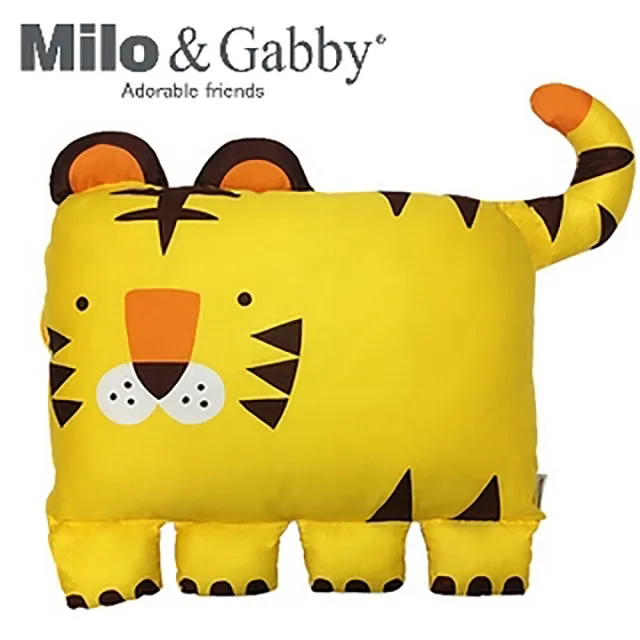【Milo&Gabby】動物好朋友-可水洗防蹣兒童枕心+枕套組-2歲以上(TOM小虎)