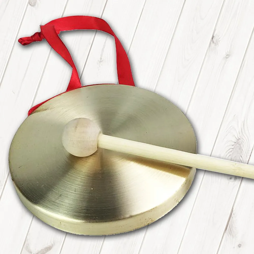 銅鑼 20公分手銅鑼青銅小馬鑼社火樂器銅鑼