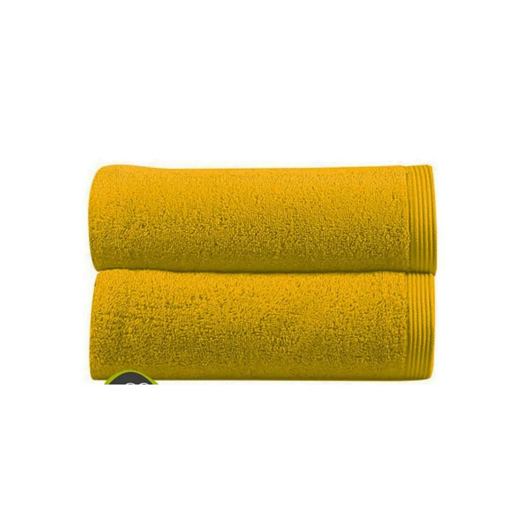 【Sorema 舒蕾馬】葡萄牙製原色精緻浴巾70x140cm 南歐陽光明星品牌(★芥茉黃 Mustard★)