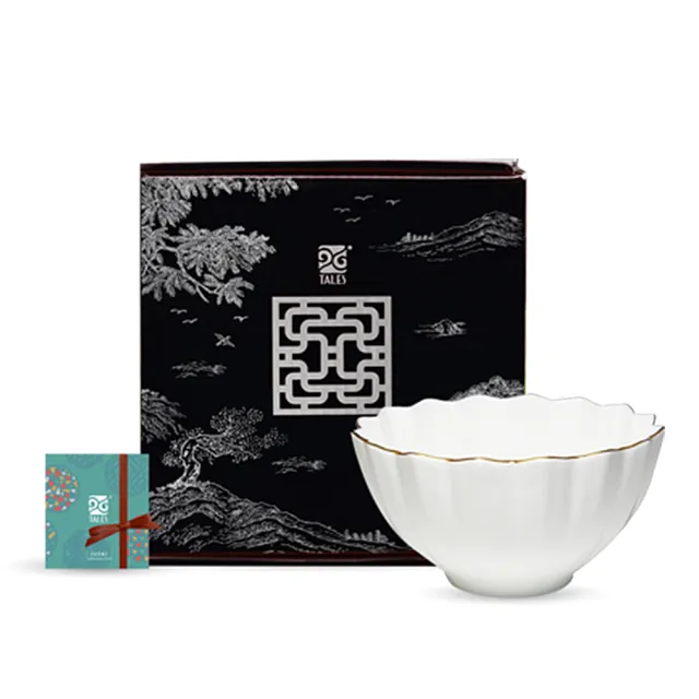 【TALES 神話言】花窗舞影-萬福芝蓮.碗(文創 禮品 禮物 收藏)