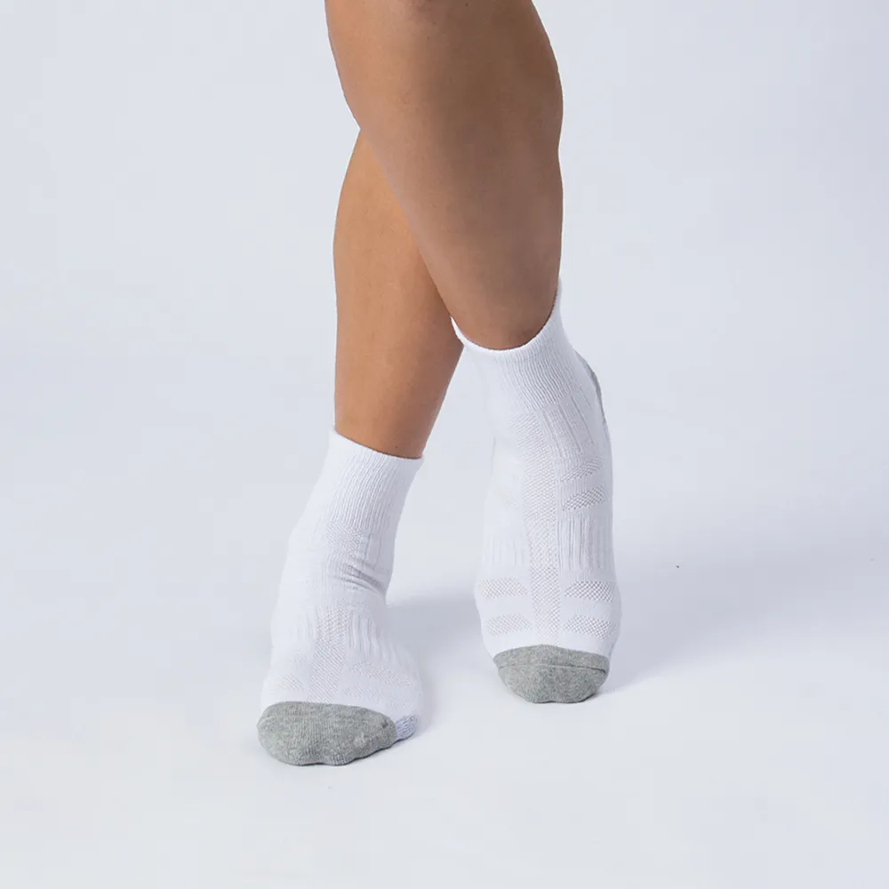 【aPure】PureSocks除臭襪-多功吸濕排汗科技運動襪(白)
