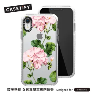 【Casetify】iPhone XR 耐衝擊保護殼-天竺葵