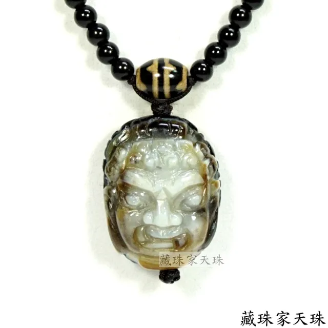 【藏珠家】精品財咒兩眼天眼+不動名王法相天珠項鍊