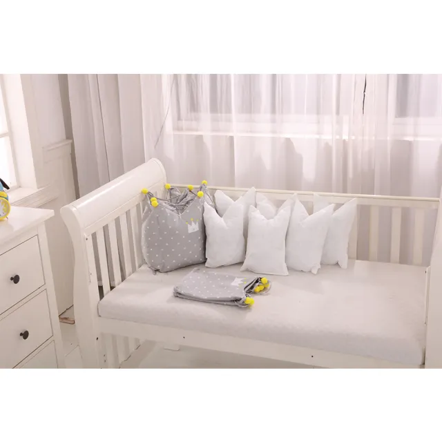 【HA Baby】嬰兒床專用-6件套組(適用 長x寬120cmx70cm嬰兒床型   嬰兒床床包、嬰兒床床單)