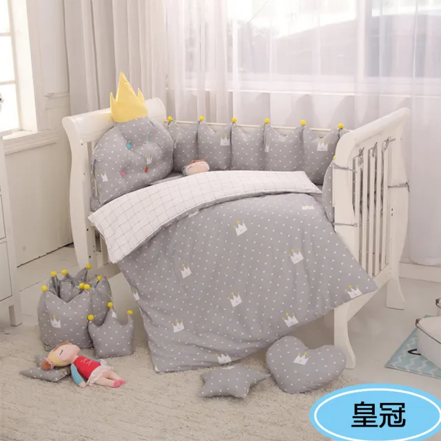 【HA Baby】嬰兒床專用-6件套組(適用 長x寬120cmx70cm嬰兒床型   嬰兒床床包、嬰兒床床單)