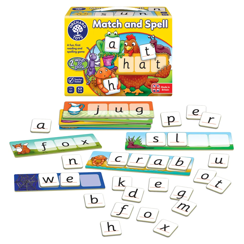 【Orchard Toys】幼兒桌遊-拼字讀音(Match and Spell Game)