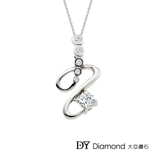 【DY Diamond 大亞鑽石】18K金 0.15克拉 時尚設計鑽墜