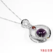 【寶石方塊】天然紫水晶項鍊-和風細雨-925銀飾