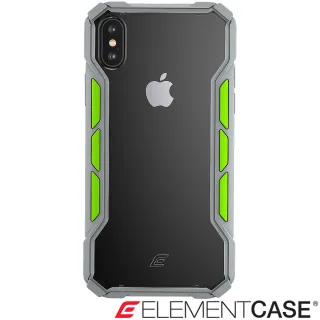 【美國 Element Case】iPhone XS Max Rally(專用拉力競賽防摔殼 - 淺灰/螢光綠)