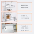 【TaKaYa】304不鏽鋼雙層調味紙巾架/置物/廚房/收納C29013(台灣製造)