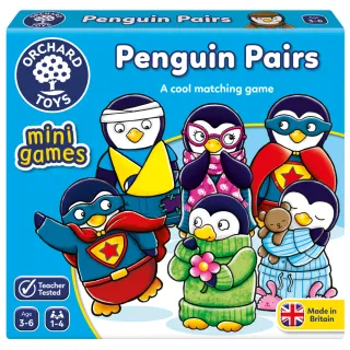 【Orchard Toys】可攜桌遊-企鵝配對(Penguin Pairs Mini Game)