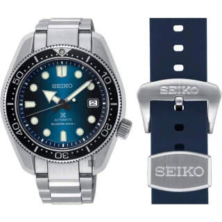 【SEIKO 精工】PROSPEX 水鬼 SCUBA 200米潛水特別版機械套錶 送行動電源(6R15-04G0B  SPB083J1)