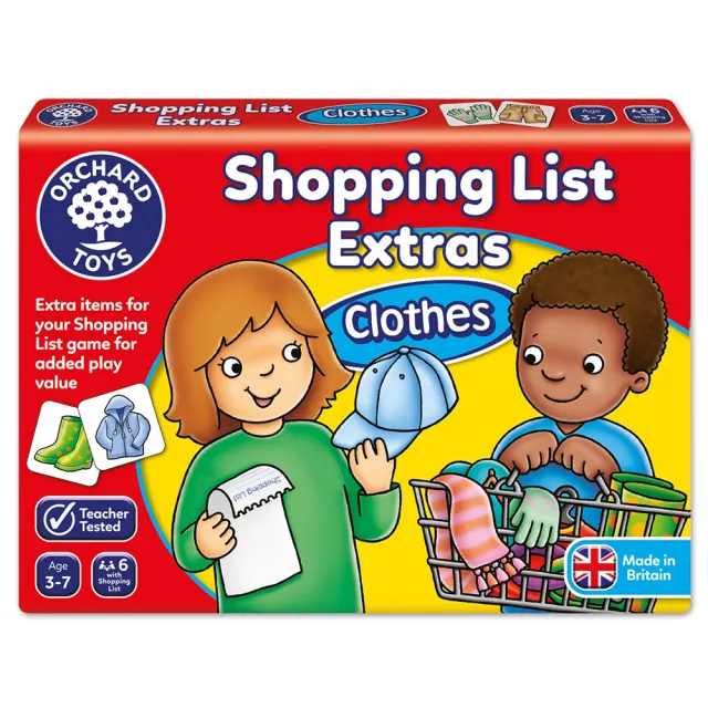 【Orchard Toys】幼兒桌遊-衣物採購樂(Shopping List Extras- Clothes)