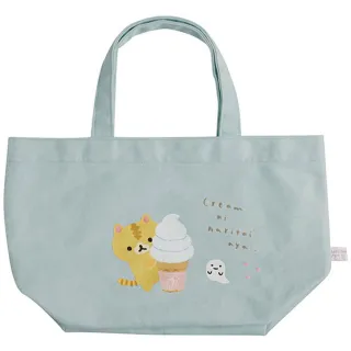 【San-X】捲心奶油貓幻想冰淇淋系列帆布手提袋(奶油貓)