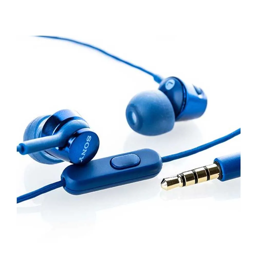 【SONY 索尼】〔藍莓〕入耳式耳機 線控麥克風(保固一年)