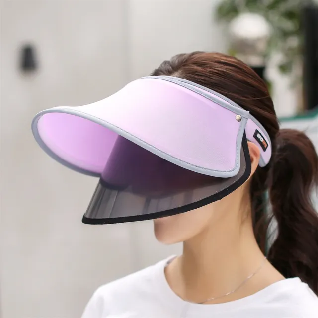 【I.Dear】韓國男女機能防曬抗UV螢光色翻簷鏡片遮陽帽(8色)
