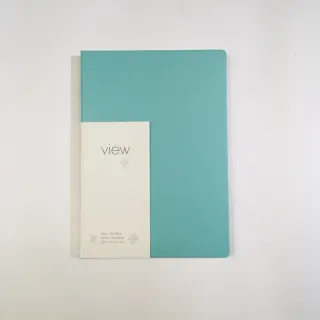 【綠的事務用品】眼色View-25K精裝方格筆記本-藍